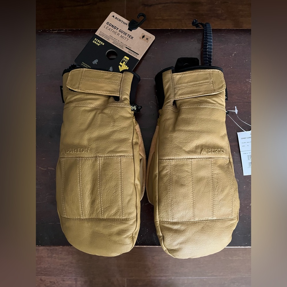 Burton Gondy Gore-Tex Leather Mittens. Men’s size XL.